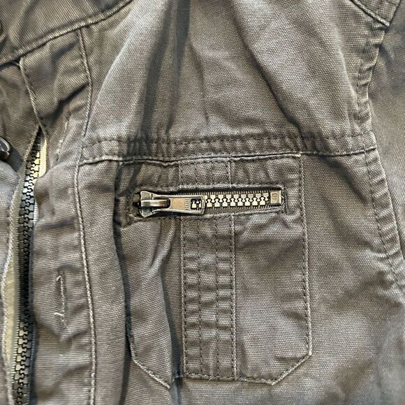 Genuine Kids OshKosh Unisex Gray Jacket Size S Casual Fall Long Sleeve - Picture 5 of 8